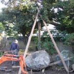 施工中(4) 石組み