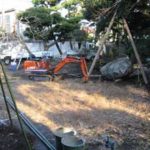 施工中(5) 石組み