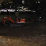 施工中(7) 車庫削掘