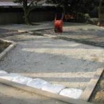 施工中(12) 駐車場、コンクリート打ち