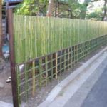 施工中(15) 竹垣