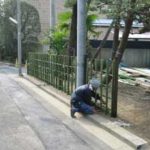 施工中(18) 竹垣