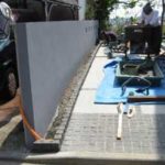 施工中（12） ピンコロ植栽マス