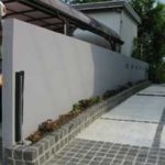 施工後（9） 車庫の脇も草花が植えられる様にしました