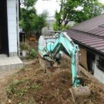 施工中（2） 伐根