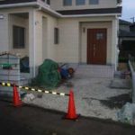 施工中（6） 門柱、車庫