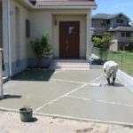 施工中（13） 車庫コンクリート打設