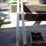 施工中（1） なぐり模様を付けています