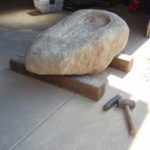 施工中（1） 水鉢 作成