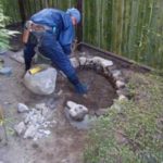 施工中（2） 蹲組み