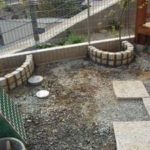 施工中（2） 花壇