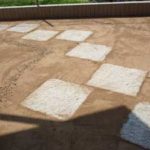 施工中（3） 真砂土敷き