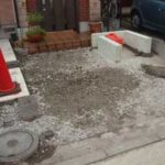 施工中（2） 石灰岩