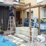 施工中（4） パーゴラ