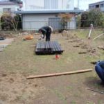 施工中（1） 板塀