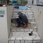 施工中（3） 石貼り