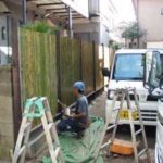 施工中（2） 垣根