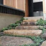 施工後（4） 木曽石階段