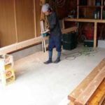 施工中（1） 檜製材中