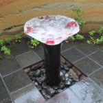 施工後（2） オリジナルのガラス製鉢から、水が沸き出します