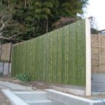 施工中（6） 竹塀