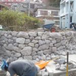 施工中（7） 石積み中