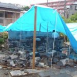 施工中（11） 壁泉 石積み中