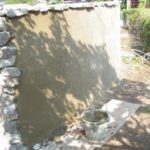 施工中（13） 壁泉裏　土壁