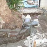 施工中（1） 石積み