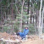 施工前(2) 山から下ろしています。