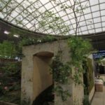 施工後(3) 大谷石製のアーチをくぐり、庭に入ります。