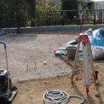 施工中（7） 石張りテラス