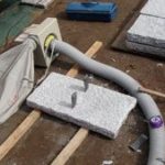 施工中（9） 石加工中