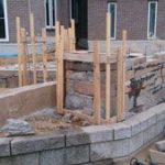 施工中（2） 石積み