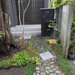 施工後(24) 門柱 アプローチ