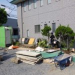 施工前（1） 既存樹木伐根作業