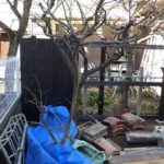 施工中（4） 焼杉塀