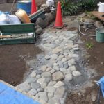 施工中（28）川玉石のあられこぼし
