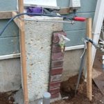 施工中（9） 　 デザイン立水栓