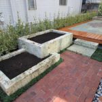 施工後（11） 　 大谷石家庭菜園