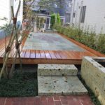 施工後（15） 　 大谷石ステップ