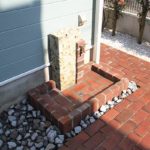 施工後（25） 　 大谷石×ベルギーレンガ立水栓