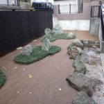 施工中（9） 防草シート敷き