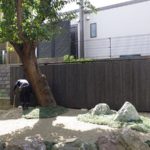 施工中（12） サビ砂利敷き