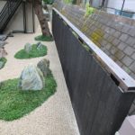 施工後（8）焼杉板塀