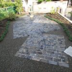 施工後（8）黒レンガのテラス