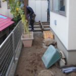 施工中（4） デッキ根太