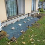 施工中（3）防草シート貼り