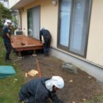 施工中（6）フロア貼り