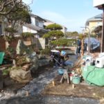 施工中（9）石アプローチ基礎